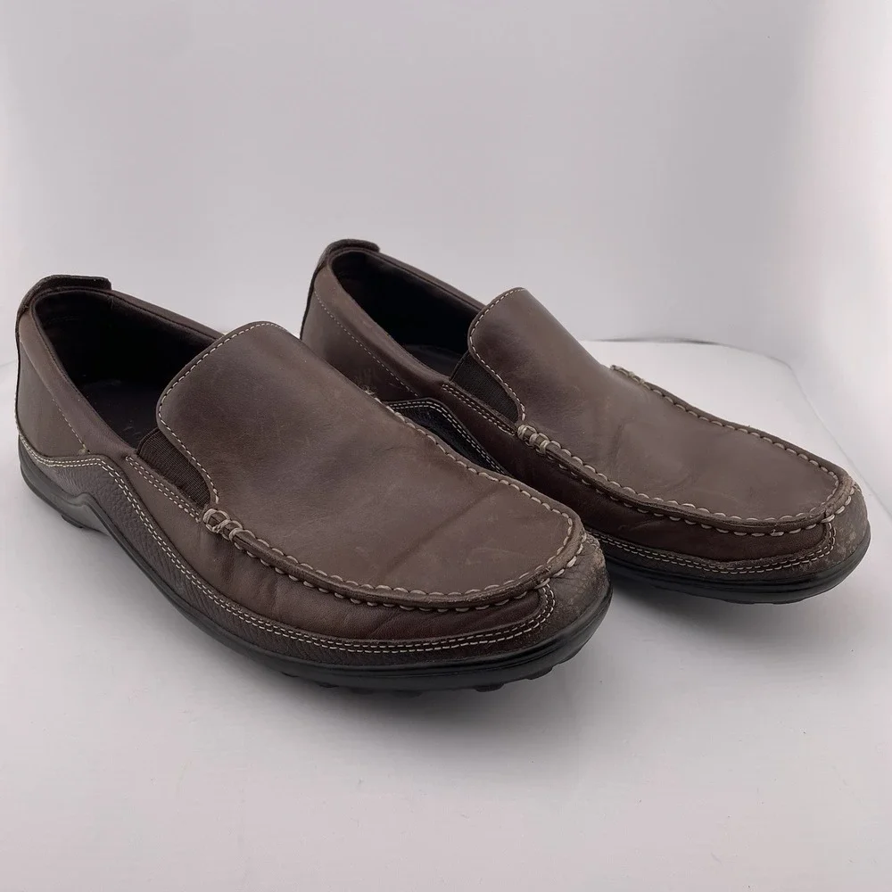Cole Haan Men's Loafers Tucker Venetian Brown Leather C04059 Size 9 M‎ Slip On